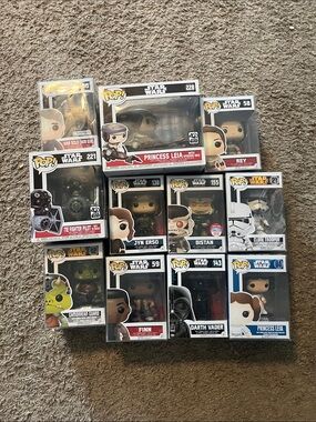 Funko Pop! Star Wars Assorted Figures - White, Black, Red, Brown